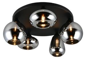 TRIO 617030532 LUMINA stropní svítidlo D635mm 5xE14 černá, chromová