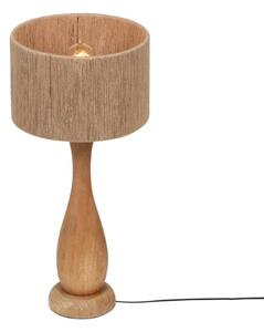 TRIO 567200130 TOBA stolní lampa V540mm 1xE27 dřevo, béžová