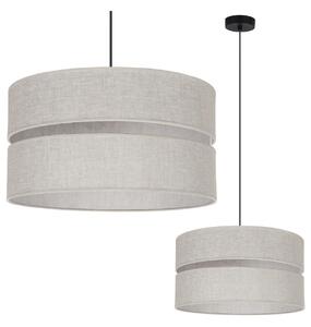 Závěsné svítidlo Jen, 1x světle béžové textilní stínítko, (fi 40 cm), b