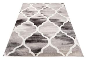 Kusový koberec Velká mříž krémově hnědý 133x190cm