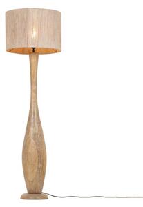 TRIO 467200130 TOBA stojací lampa V1350mm 1xE27 dřevo, béžová