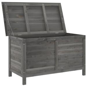 Zahradní úložný box antracitový 99x49,5x58,5 cm masivní jedle