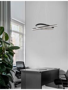 Nova Luce Závěsné LED svítidlo ARIES, 48W 3000K stmívatelné Barva: Černá
