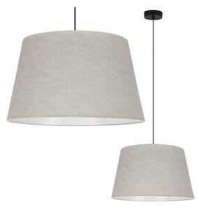 Závěsné svítidlo Jen, 1x světle béžové textilní stínítko, (fi 44 cm), b