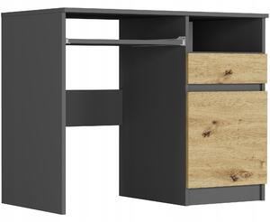 PC stolek Naldar (antracit + artisan) (P). Akce -13%