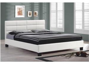 Manželská postel 160 cm Mivory bílá (s roštem). 779308
