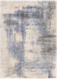 Kusový koberec shaggy Kerem krémově modrý 140x200cm