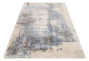 Kusový koberec shaggy Kerem krémově modrý 120x170cm