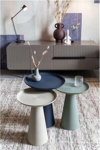 White Label Living Odkládací stolek RINGAR Ø39,5cm práškový kov, modrý 2300286