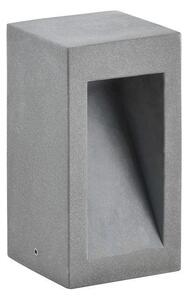 NV 9540207 Venkovní sloupkové svítidlo BARCO šedý beton skleněný difuzor LED 6W 3000K 120-230V IP65 - NOVA LUCE