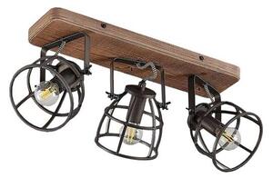 Lindby - Rutger 3 Stropní Lampa Wood/BlackLindby - Lampemesteren