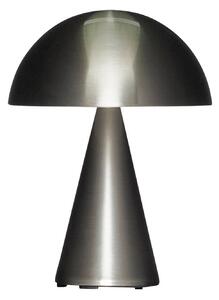 Hübsch HÜBSCH LED stolní lampa Mush, nikl, IP44, stmívatelné, stmívatelný, Hliník / šedá / zinek, Obývací pokoj / jídelna, kov, Design