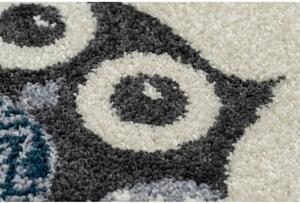 Dětský kusový koberec Sovy krémový 2 190x270cm