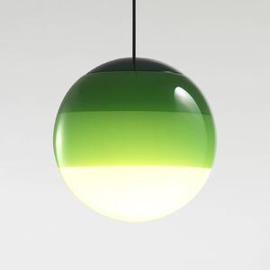 MARSET LED závěsné světlo Dipping Light Ø 20 cm zelená, stmívatelný, Zelená, Obývací pokoj / jídelna, Sklo, Design, Koule
