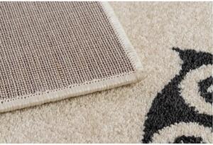 Dětský kusový koberec Sovy krémový 160x220cm