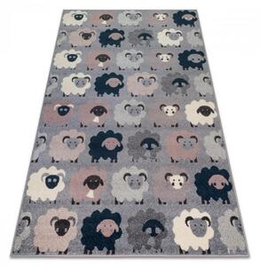 Dětský kusový koberec Ovečky šedý 160x220cm