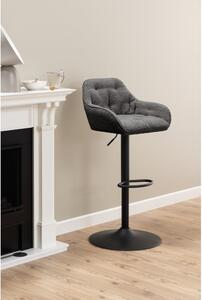 Tmavě šedé otočné barové židle v sadě 2 ks 109 cm Brooke – Actona