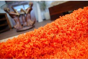 Kusový koberec Shaggy Roy oranžový kruh 100cm