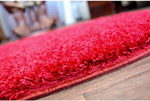 Kusový koberec Shaggy Roy červený 2 čtverec 100cm 100cm