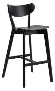 Černé barové židle z kaučukového dřeva v sadě 2 ks 105 cm Roxby – Actona