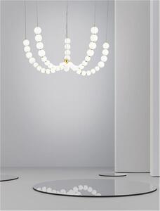 Nova Luce Závěsné LED svítidlo PERLA, 130W 3000K vč. dálkového ovládání stmívatelné