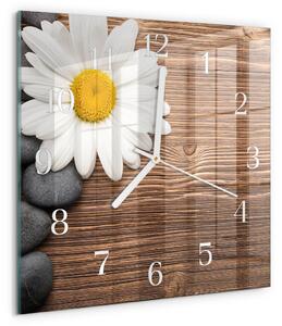 Skleněné hodiny Sedmikráska zskb-30x30-00085014