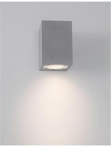 NV 9790542 Venkovní nástěnné svítidlo FUENTO šedý beton skleněný difuzor GU10 1x7W IP65 100-240V bez žárovky světlo dolů - NOVA LUCE