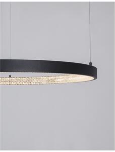 Nova Luce Závěsné LED svítidlo PRESTON, 50W 3000K stmívatelné Barva: Černá