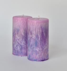 Supeko svíčka váleček 5x9 cm VIOLET MAGIC