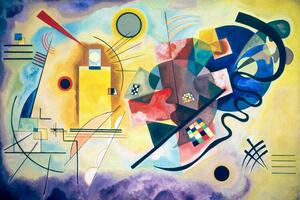 Obrazová reprodukce Žlutá, červená, modrá, Wassily Kandinsky, 40 × 26.7 cm