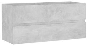 Skříňka pod umyvadlo - dřevotříska - 100x38,5x45 cm | betonově šedá