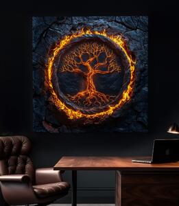 Obraz na plátně - Strom života Gran Fuego FeelHappy.cz Velikost obrazu: 40 x 40 cm