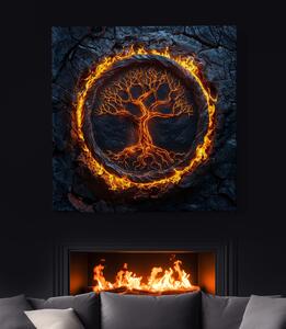 Obraz na plátně - Strom života Gran Fuego FeelHappy.cz Velikost obrazu: 100 x 100 cm