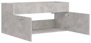 Skříňka pod umyvadlo - dřevotříska - 100x38,5x46 cm | betonově šedá