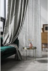 Krémovo-tyrkysová záclona 140x260 cm Mizar – Mendola Fabrics