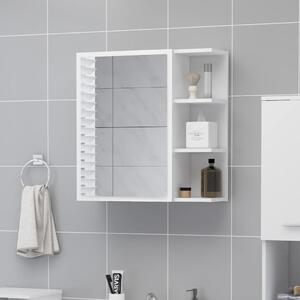 Koupelnová skříňka se zrcadlem bílá 62,5x20,5x64 cm dřevotříska