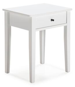 Bílý noční stolek z borovicového dřeva Bart – Marckeric