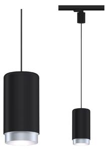 Paulmann 95405 ProRail3 Corus, černé závěsné svítidlo, 1x50W E27, výška 27,2cm