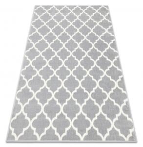 Weltom Kusový koberec BCF Morad TRELIS Geometrický světle šedý Rozměr: 120x170 cm