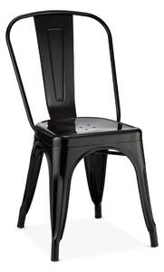 Černé kovové jídelní židle v sadě 2 ks Korona – Furnhouse