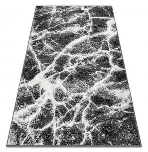 Weltom Kusový koberec BCF Morad MRAMOR Abstraktní antracitový černý Rozměr: 120x170 cm