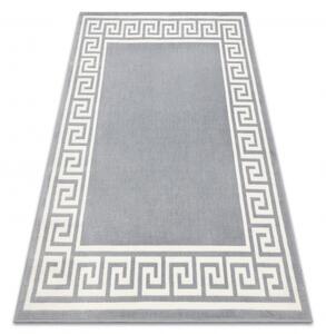 Weltom Kusový koberec BCF Morad GREK Klasický Řecký vzor šedý bílý Rozměr: 80x150 cm