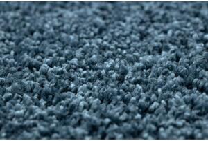 Kusový koberec Shaggy Berta modrý kruh 120cm