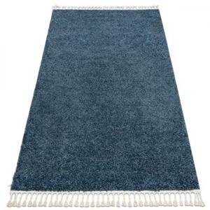 Kusový koberec Shaggy Berta modrý 80x150cm