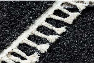 Kusový koberec Shaggy Berta antracitový 80x150cm