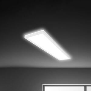 LED stropní svítidlo Tava, bílé, plast, 98 cm, podsvícení