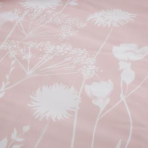 Růžovo-bílé povlečení na dvoulůžko 200x200 cm Meadowsweet Floral – Catherine Lansfield