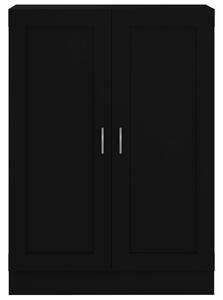 Knihovna Richy - dřevotříska - 82,5x30,5x115 cm | černá s vysokým leskem