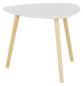 Příruční stolek 48x40cm s konstrukcí z přírodního dřeva TK2147
