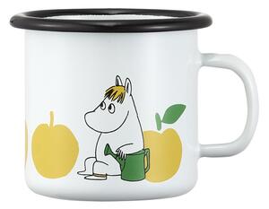 Hrnek Moomin Joyful Apples 0,25l, smalt / bílo-žlutý
